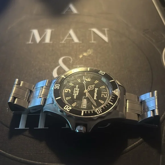 Armitron Silver and Black Men's Watch - Picture 2 of 5